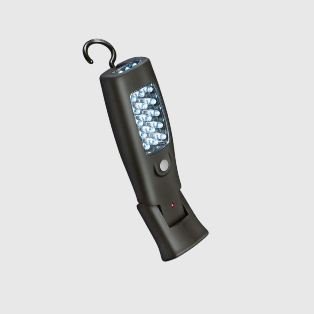Lampada Magnetica FERVI Con 30+7 LED - Base Con Magnete E Gancio, Ideale Per Officina E Manutenzione