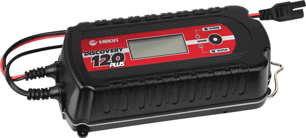 Caricabatterie Mantenitore Di Carica Elettronico Per Auto E Furgoncini -  Helvi - Discovery 120 Plus - Tomcar S.r.l.