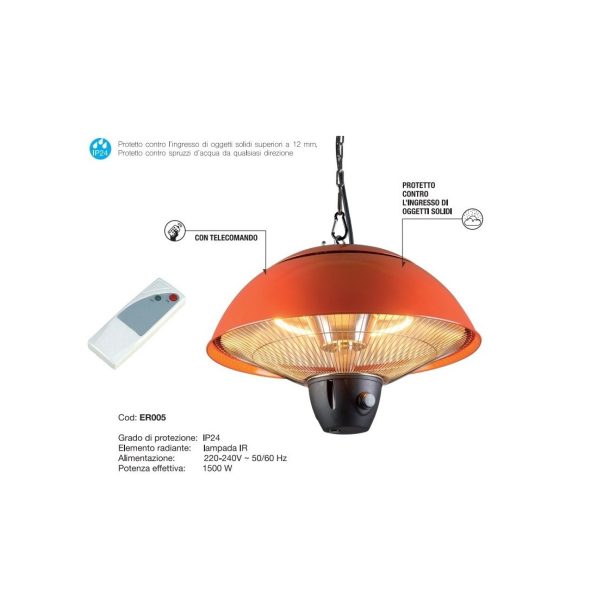 Lampada Stufa a Infrarossi Queensland Riscaldamento da Soffitto CFG ER005