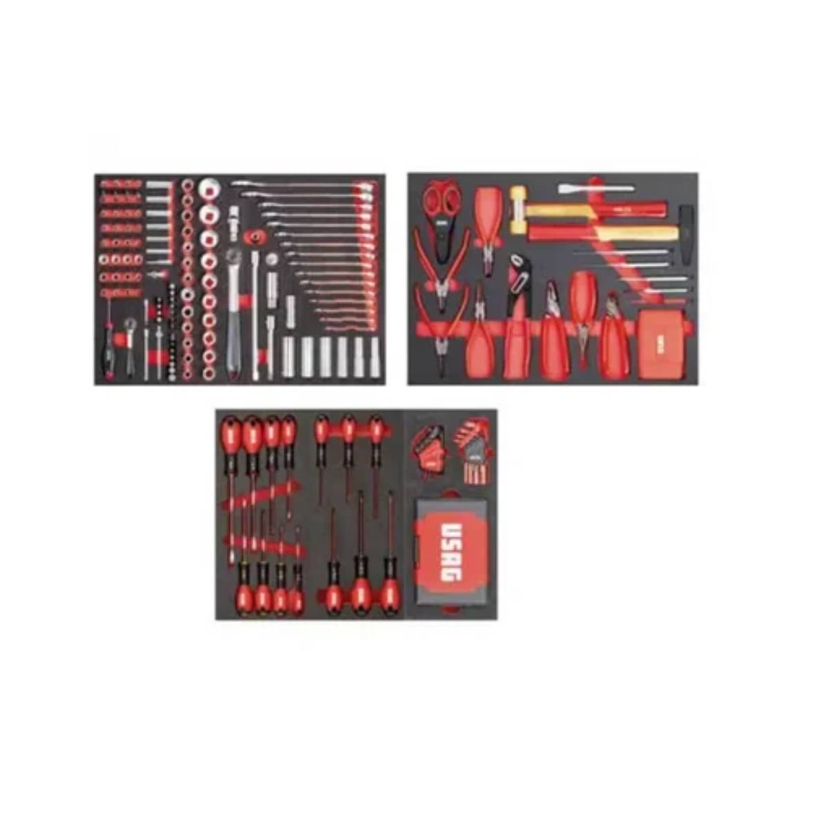 Carrello 6 Cassetti con Assortimento 296 Utensili Manutenzione Usag 516 SE6MM