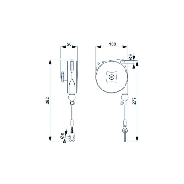 Bilanciatore Peso con Portata 0,4-3kg Tecna 9311-9312-9313